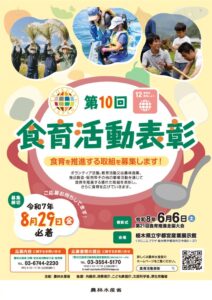 第10回食育活動表彰　食育推進の取り組み募集のサムネイル